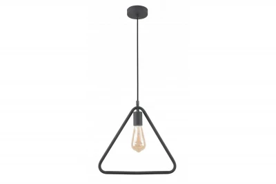 Lámpara de techo Decor Gija triangular de un solo portalámparas color negro 2621
