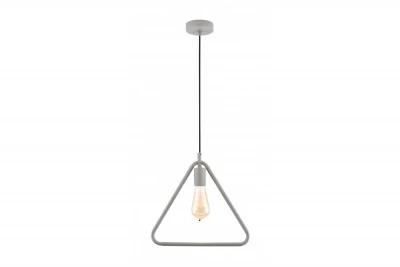 Lámpara de techo Decor Gija triangular de un solo portalámparas color gris 2751