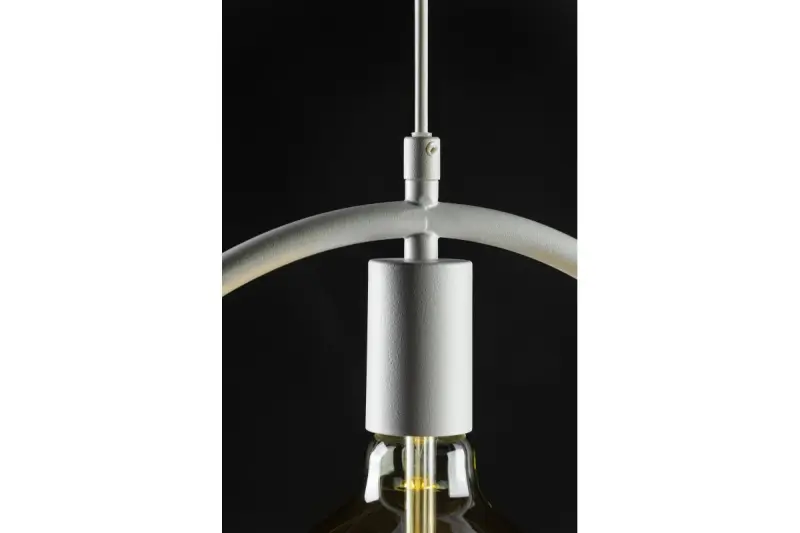 Lámpara de techo Decor Fija redonda de un solo portalámparas y color blanco 2898