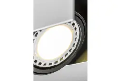 Lámpara de techo Decor Verso color blanco y negro con cabezal móvil 2 portalámparas 4250