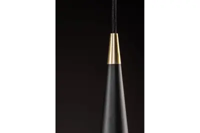 Lámpara de techo Decor Evi de aluminio color negro 4410