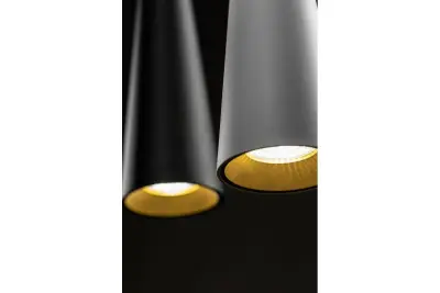 Lámpara de techo Decor Evi de aluminio color negro 4410