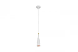 Lámpara de techo Decor Evi cónica de aluminio en color blanco 4397