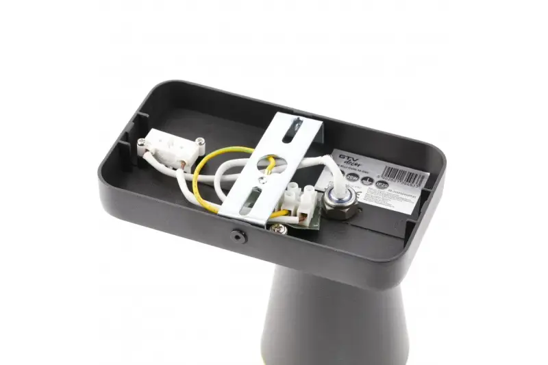 Aplique Decor Elli color negro moderno con interruptor y 1 portalámparas 4533