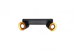 Lámpara de techo Decor Elli color negro moderna con 2 portalámparas 4557