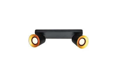 Lámpara de techo Decor Elli color negro moderna con 2 portalámparas 4557