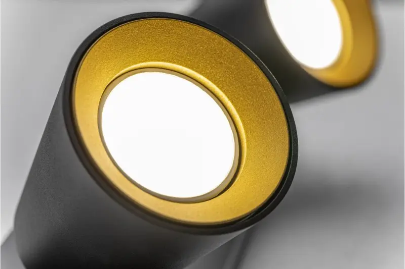 Lámpara de techo Decor Elli color negro moderna con 2 portalámparas 4557