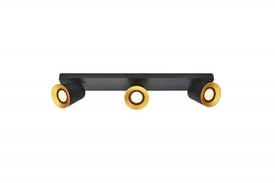 Lámpara de techo Decor Elli color negro moderna con 3 portalámparas 4588
