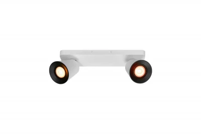 Lámpara de techo Decor Elli color blanco moderno con 2 portalámparas 4489