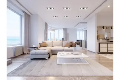 Lámpara Decor Milo empotrable de techo sin marco color negro con 2 proyectores 4755