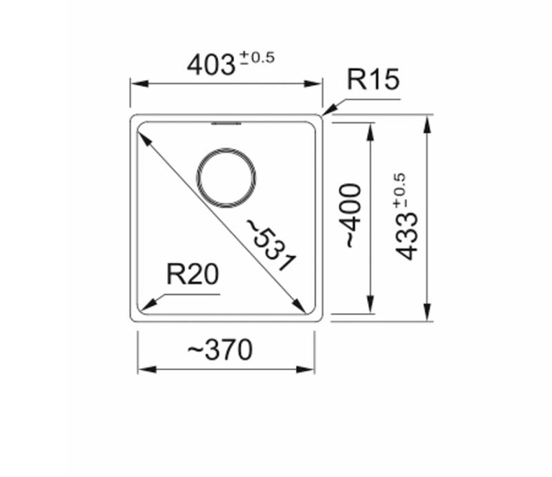 Franke Maris MRG 210-37 Fragranite Onyx fregadero empotrado plano
