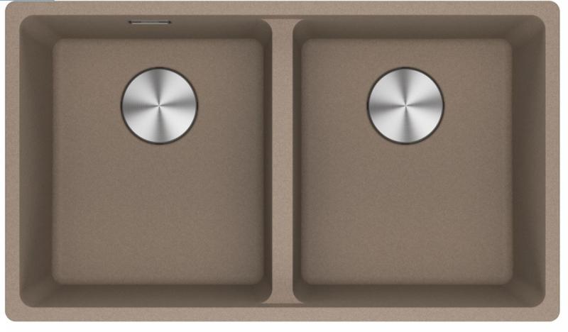 Franke Maris MRG 120-35-35 Fragranite Oyster fregadero doble empotrable