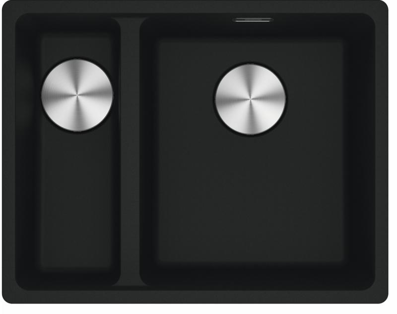 Franke Maris MRG 260-34-15 Fragranite Matt negro fregadero Derecho de instalación al ras