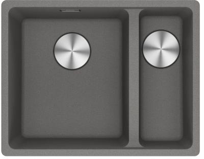 Franke Maris MRG 260-34-15 Fragranite Stone Grey Sink Left Bowl Flush Mount
