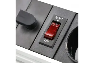 Indux Lift retractable earthed white kitchen socket for worktop with lighting, 2 x USB and wireless charging 1208957838