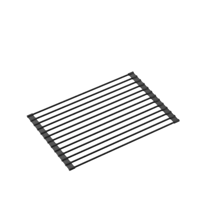 Fregadero de granito negro Quadri Kendal 60x44 con escurridor, grifo y dispensador de líquidos 1208957889
