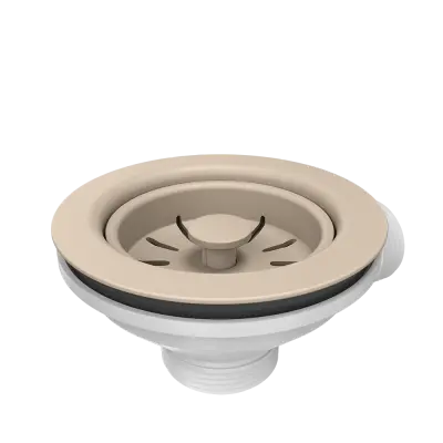 Quadri drain set sink with 1-bowl siphon color river sand 1208957901