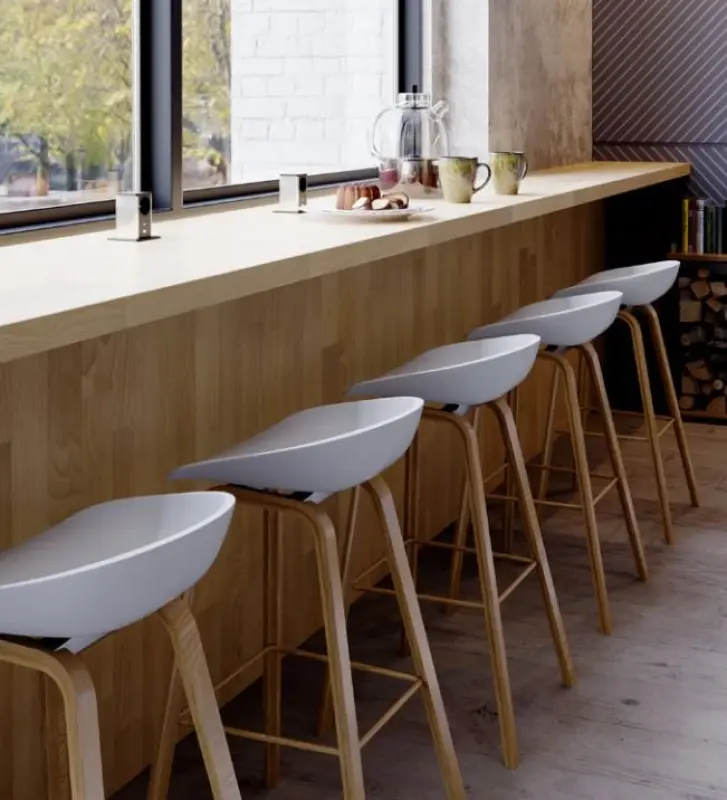 Enchufe Indux Push extensible negro con toma de tierra tipo E, con 1xUSB A y 1xUSB C y tapa de acero inoxidable 1208957928