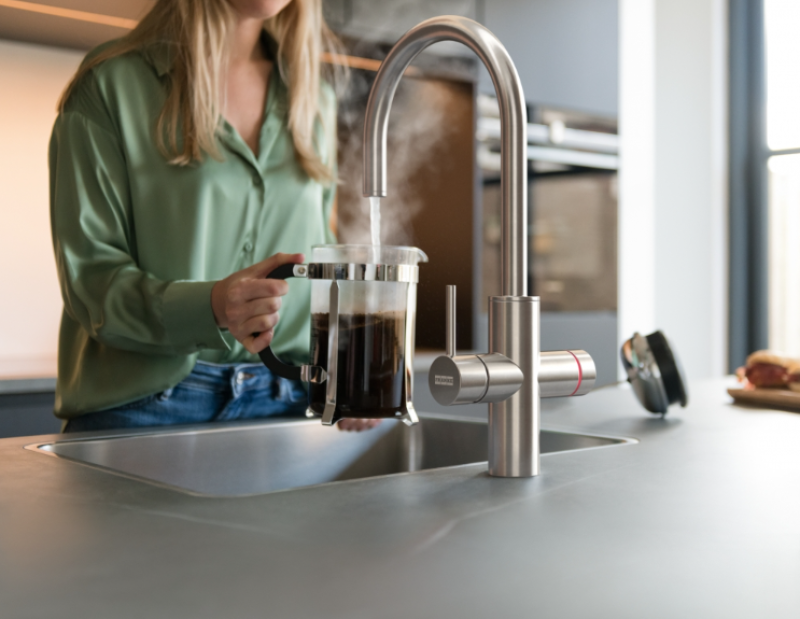 Franke Maris water hub 4L caldera 3-1 con grifo electrónico de agua hirviendo Touch de acero inoxidable 160.0702.531