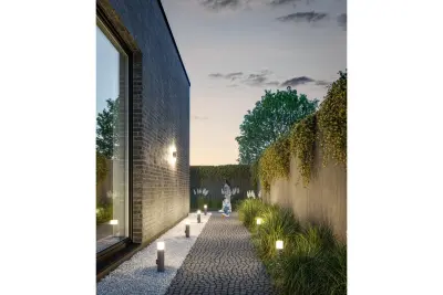 Aplique de jardín Corta antracita para 2 bombillas 1289002