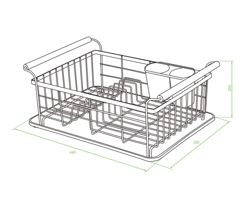 Escurreplatos EPKA Bambú negro acero 1208958219