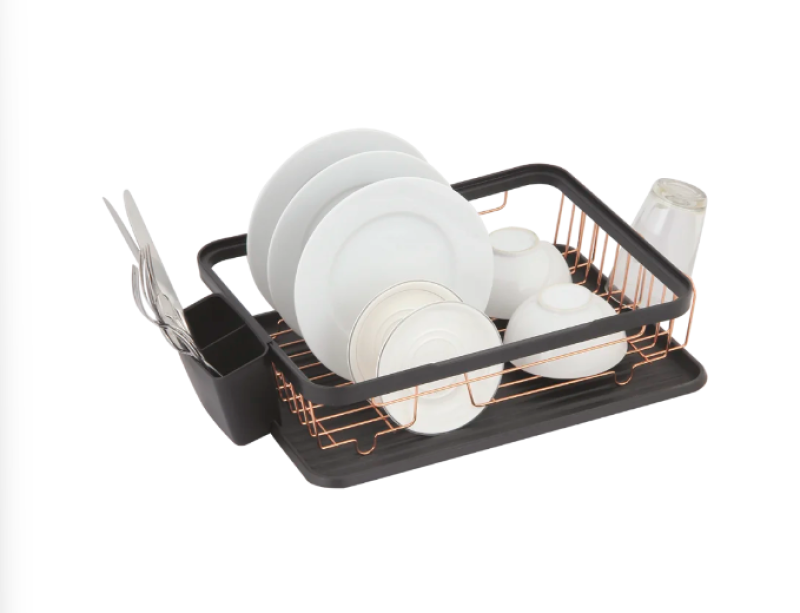 EPKA Dish negro/oro rosa secador de platos acero 43.3x10.5x32cm 1208958247