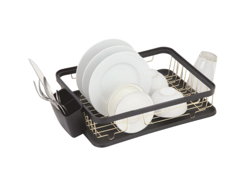 EPKA Dish negro/oro escurreplatos de acero 43.3x10.5x32cm 1208958249