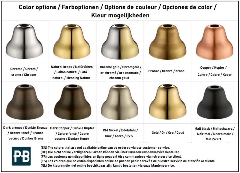 Soporte de teleducha PB Unix basculante color bronce 1208958353