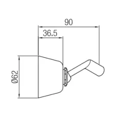 Soporte de teleducha PB Unix basculante acero inoxidable 1208958355