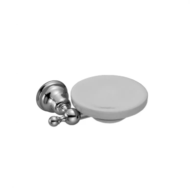 Huber Croisette Classic Soap Holder Stainless Steel-Ceramic 4022.01H.AC