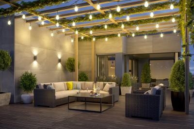 Decor Guirnalda de jardín 10m AC220-240V 50-60Hz 10xE27 2x0 75mm 1208958646