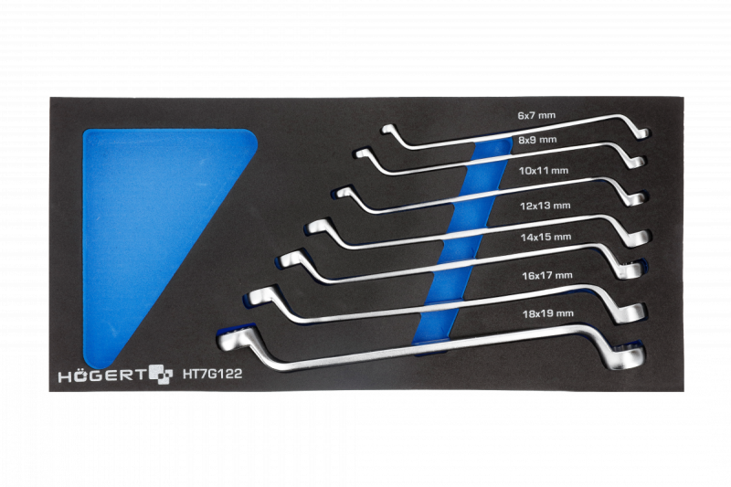 Hoegert Juego de llaves de boca abierta de doble extremo 1208962032