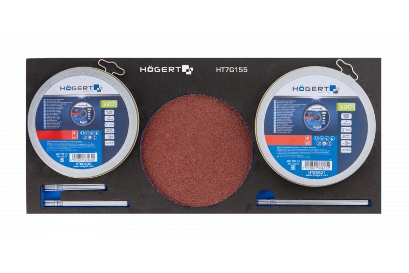 Hoegert Conjunto de ruedas de esmerilado para cortar metal y acero inoxidable, 60 piezas. 1208962062