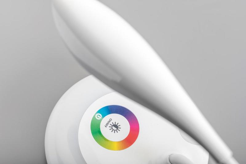 Decor Lámpara de mesa GALACTIC LED 3W 120lm 5V DC 4000K RGB base de carga USB cuerpo blanco 1208962483