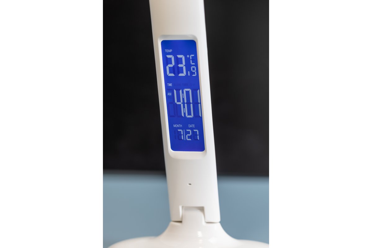 Decor Lámpara de mesa GALACTIC LED 5W 240lm AC220-240V 50/60Hz colores cambiables (3000K 4000K 6000K) calendario alarma termómetro cuerpo blanco. 1208962484 - Productafbeelding 2