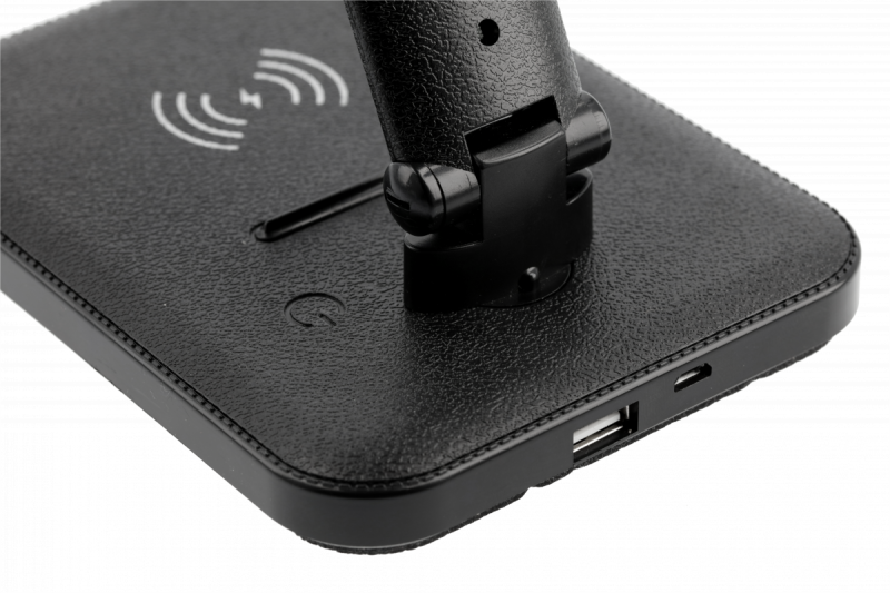 Decor Lámpara de escritorio LED IZUKA 6W 400lm AC220-240V 50/60Hz CCT cargador inductivo negro. 1208962497