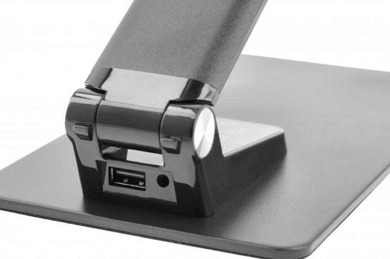 Decor Lámpara de escritorio Loneos 12W 700lm AC220-240V 3-CCT 5 niveles de atenuación RA>80 USB negro 1208962502