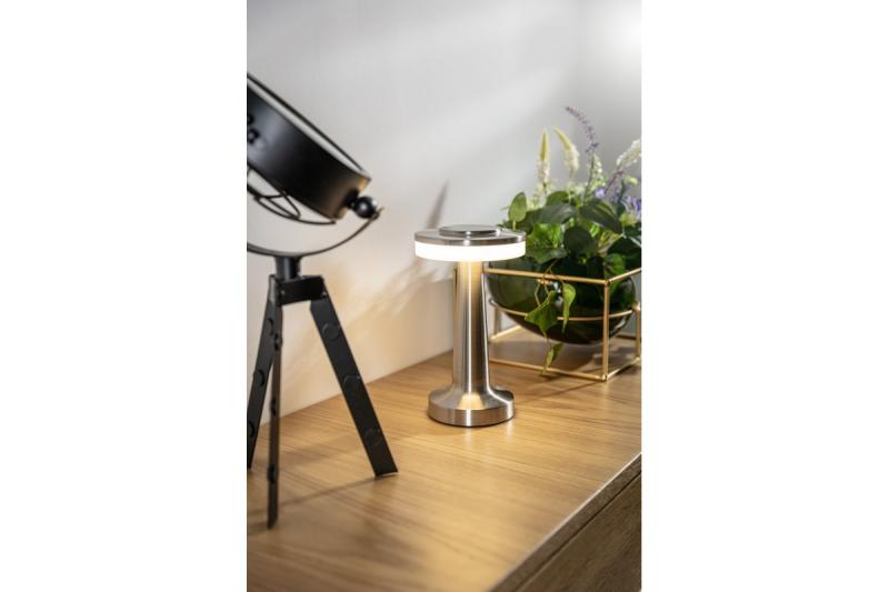 Decor Lámpara de escritorio Monum 3W 200lm DC 5V 1A 3000 K 3 unidades. Batería de atenuación de 1800 mAh de acero inoxidable. 1208962503