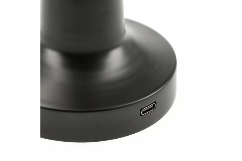 Decor Lámpara de escritorio Monum 3W 200lm DC 5V 1A 3000 K 3 grados. Batería regulable de 1800 mAh en color negro. 1208962504