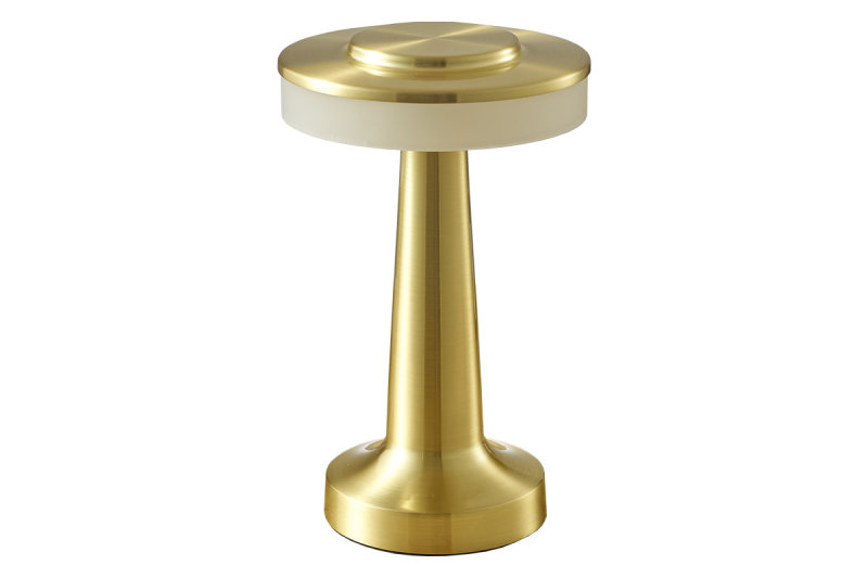 Decor Lámpara de escritorio Monum 3W 200lm DC 5V 1A 3000 K 3 unidades. Batería de atenuación de 1800 mAh en color dorado. 1208962505