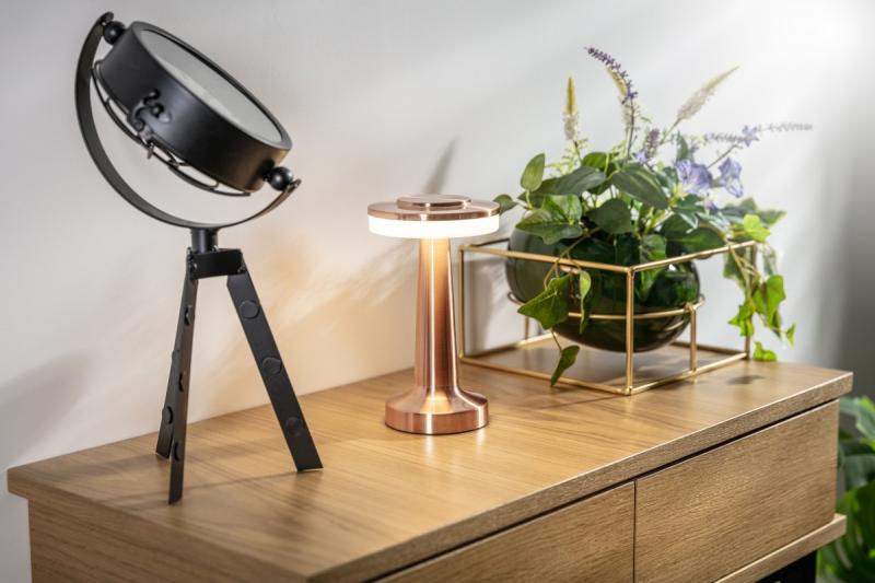 Decor Lámpara de escritorio Monum 3W 200lm CC 5V 1A 3000 K 3 uds. Regulación de intensidad de la batería de 1800 mAh cobre. 1208962506