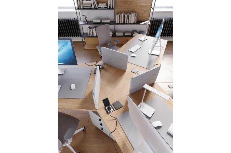 Decor Lámpara de escritorio Tritton 6W 340lm AC220-240V 4-CCT Carga inalámbrica USB PF>0 5 RA>80 blanco 1208962517