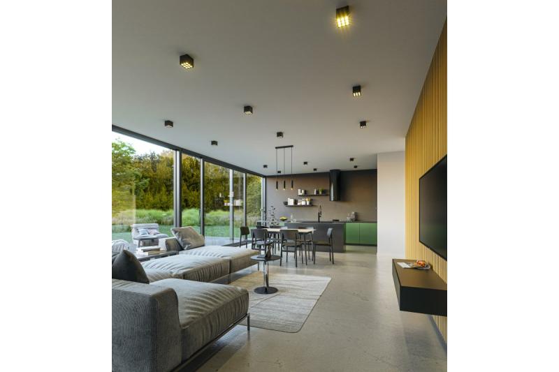 Decor Luminaria LED ARTEMIDA 20W 1920lm AC220-240V 50/60 Hz PF>0 9 Ra≥80 IP20 IK08 4000K 38° cuadrada negra. 1208962642