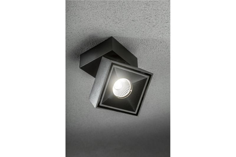 Decor Luminaria LED BIANCO 8W 680lm AC220-240V 50/60 Hz PF>0 9 Ra≥80 IP20 IK06 36° 4000K cuadrada negra. 1208962670