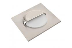 Decor Luminaria de escalera LED ESCADA KB DC12V cuadrada con cubierta esmerilada 0 8W 70lm 4000K cable de acero inoxidable 150cm.