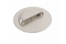 Decor Luminaria de escalera LED ESCADA OA DC12V con cubierta redonda transparente 0 8W 70lm 4000K cable de inoxidable 150cm.