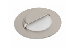 Decor Luminaria de escalera LED ESCADA OB DC12V con cubierta redonda esmerilada 0 8W 70lm 4000K cable de inoxidable 150cm.