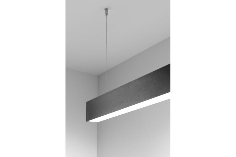 Decor Luminaria lineal LED LUNA-A 40W 3200lm AC220-240V 50-60Hz 100° RA>80 PF>0.9 AL/PC 4000K 120cm negro. 1208962939