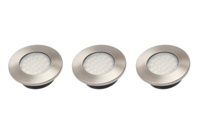 Set de iluminación de cocina Decor Barri con 3 focos empotrados redondos, luz cálida blanca 1208963014