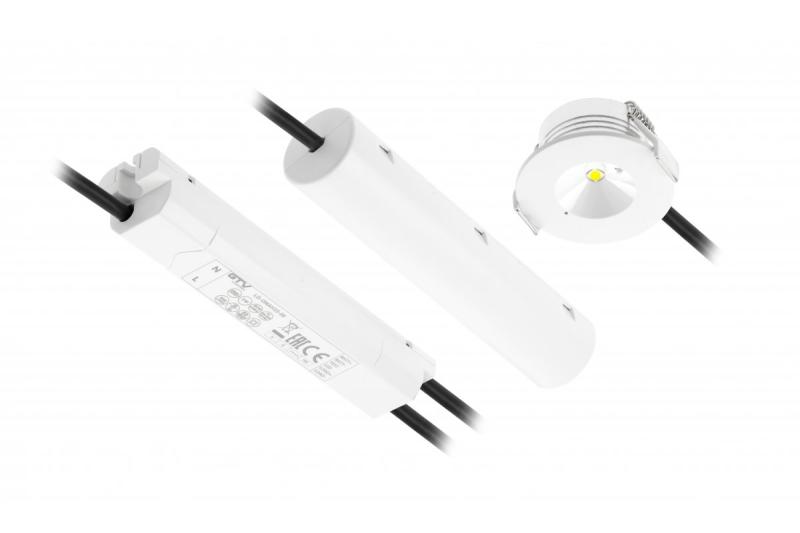 Lámpara de emergencia LED OMAHA-3, 3W, 300lm, AC220-240V, 50-60Hz, IP20, 3h, 6400K, uso único, BOTÓN DE PRUEBA 1208963024